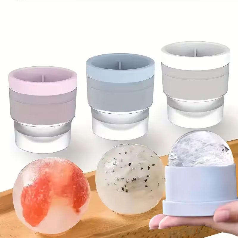 Art Craft Ice Cream - 1/2pcs Silicone Round Ice Puck Mold