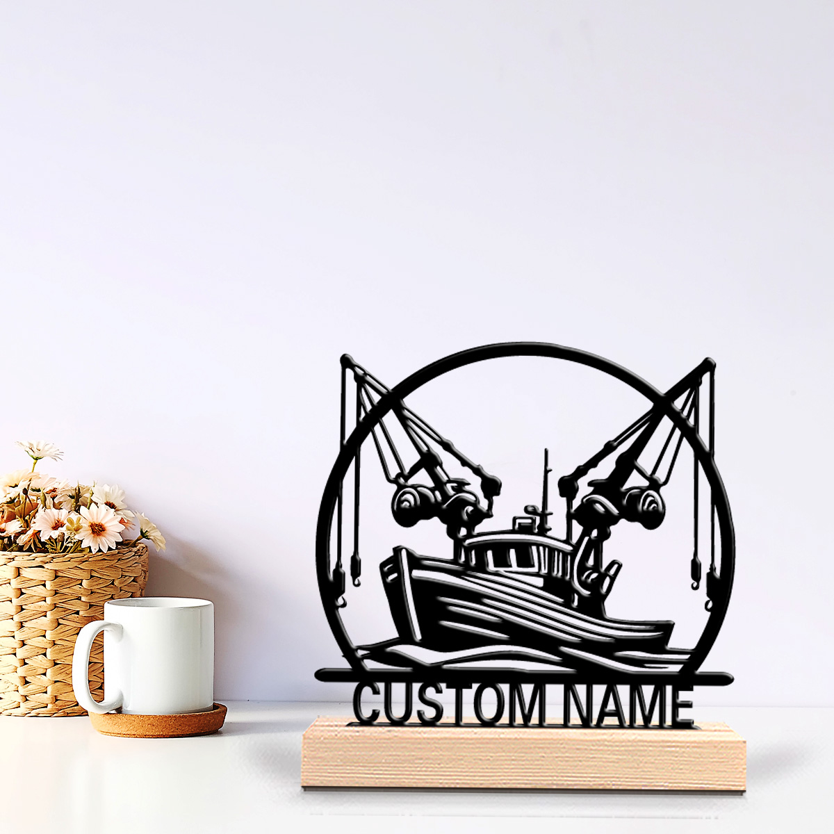 Letter S Art Craft - 1pc Minimalist ship Personalized Letter Metal