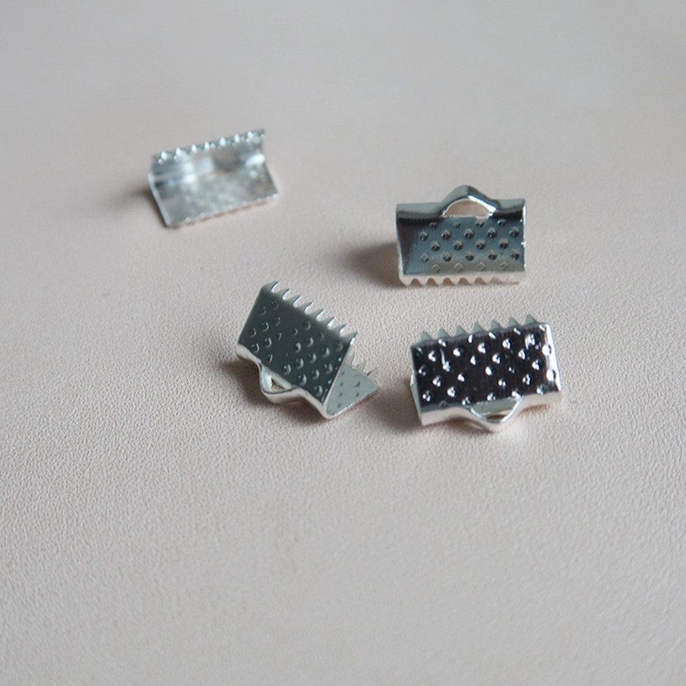 The Art And Craft Of Jewelry - 100Pcs 1.6cm Plated Metal Crimp End