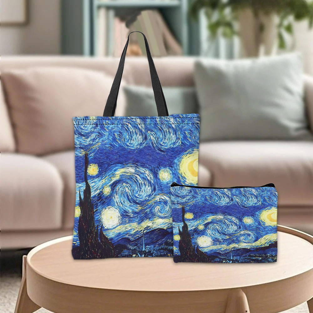 Art Portfolio Bag - Van Gogh Series Tote Bag Cosmetic