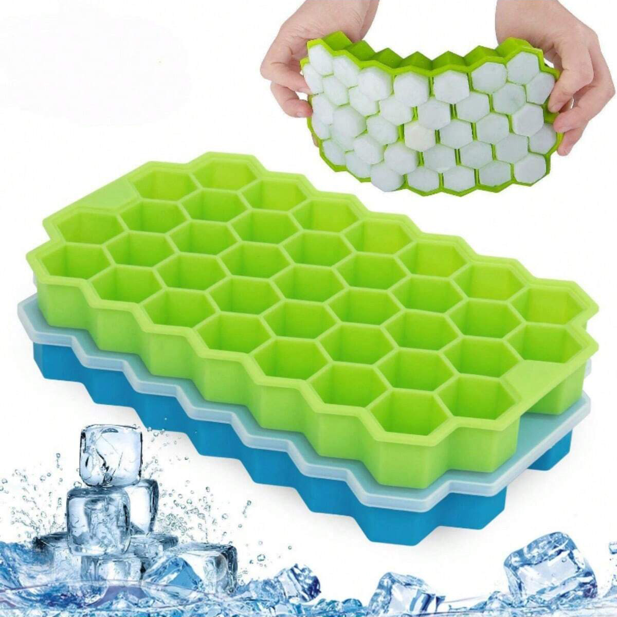 Art Craft Ice Cream - 1 Piece, Hexagonal Ice Cube Tray,