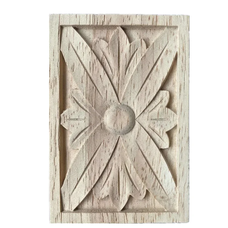 Letter S Art Craft - 9cm Wood Carved Corner Onlay Applique