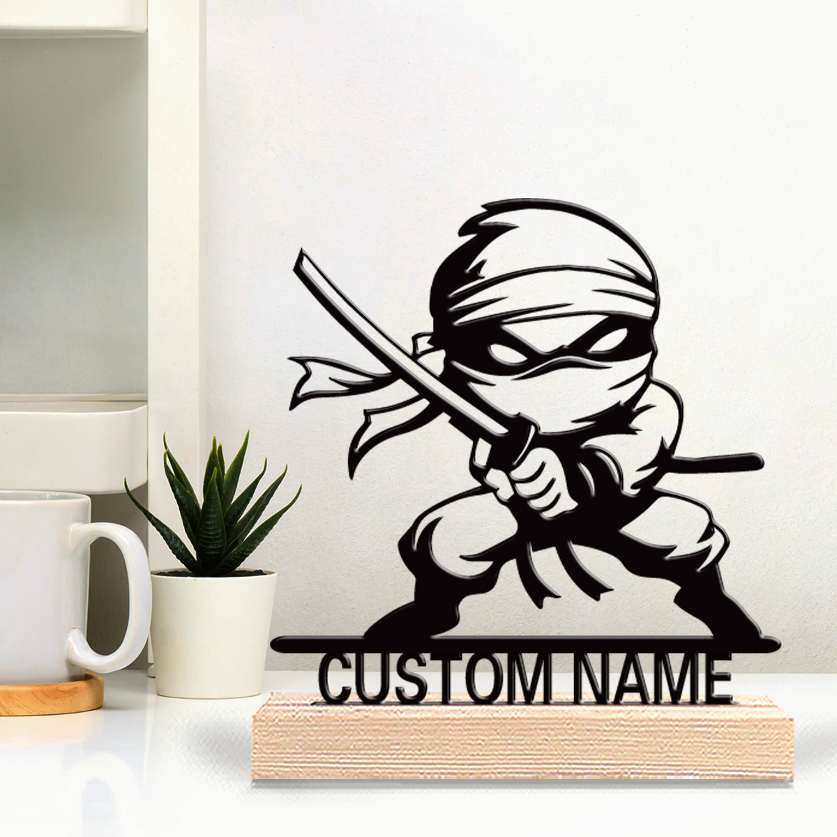Letter S Art Craft - 1pc Modern Ninja Custom Letter Tin