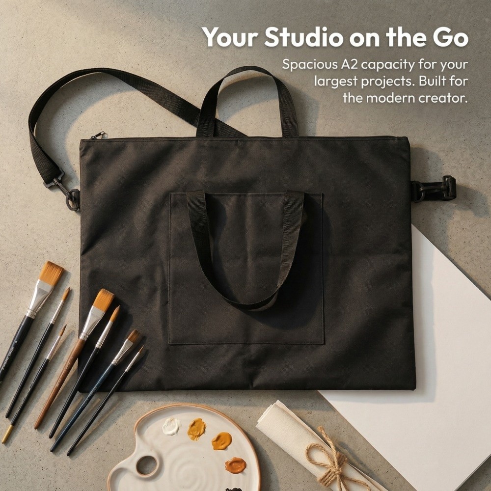 Art Portfolio Bag - A2 Oxford Canvas Art Portfolio Bag