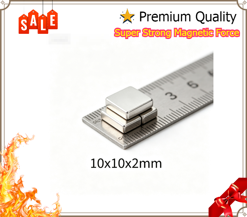Art Craft Magnet - Super Strong N35 Neodymium Magnet 10x10x2mm