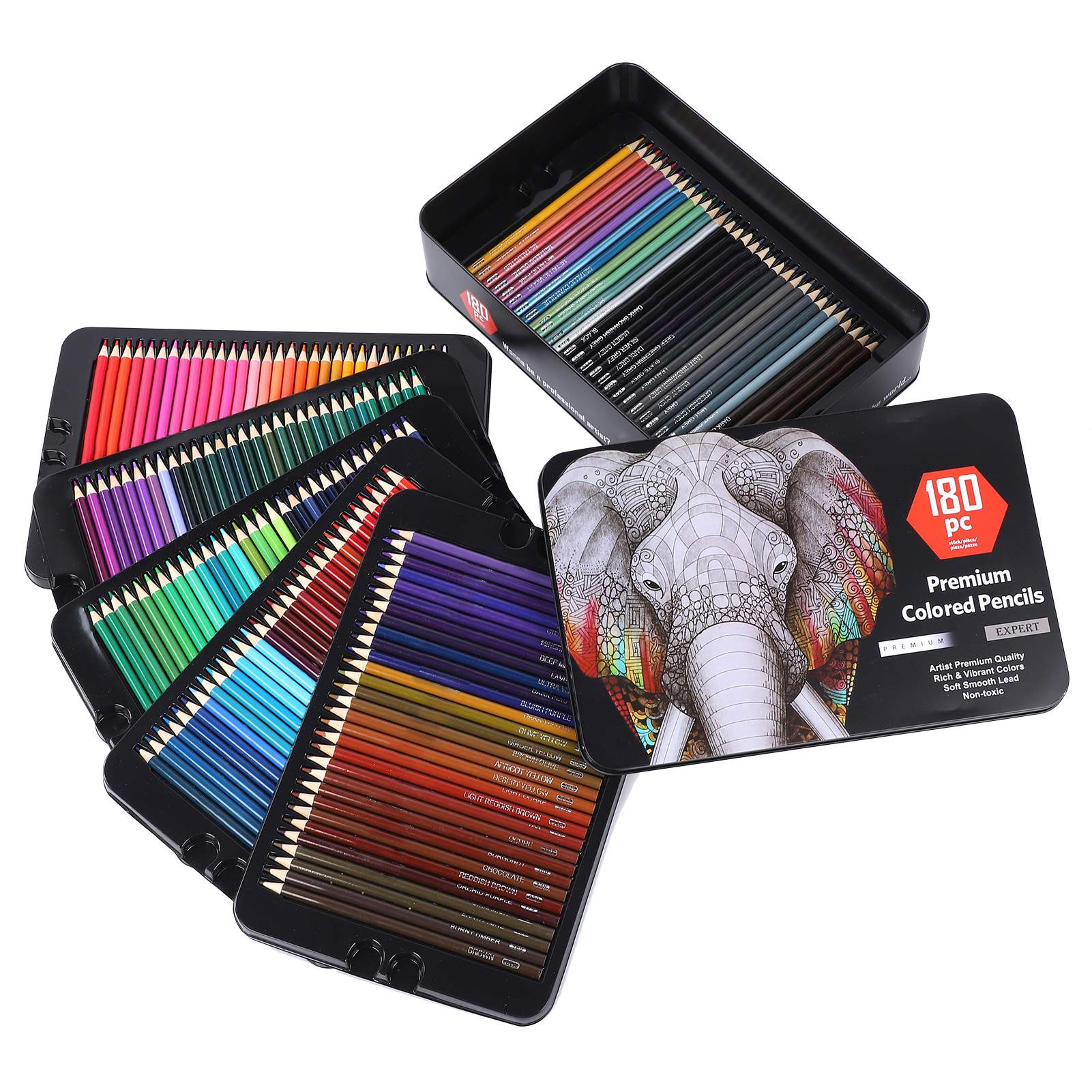 180pcs Color Pencils Set Profe - Colored Pencil Professional ulasan dan harga