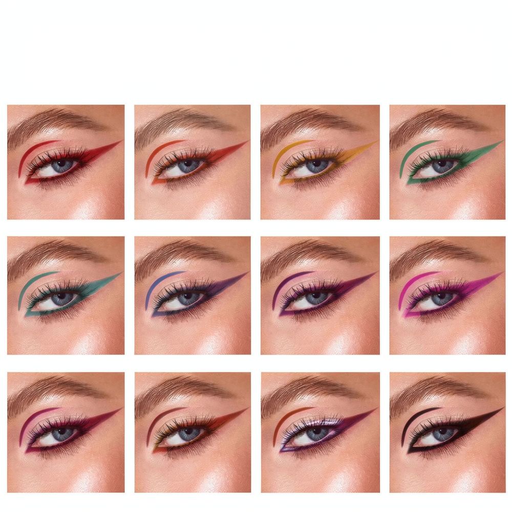 Waterproof Matte Eyeliner Set  - Colored Pencil Professional ulasan dan harga