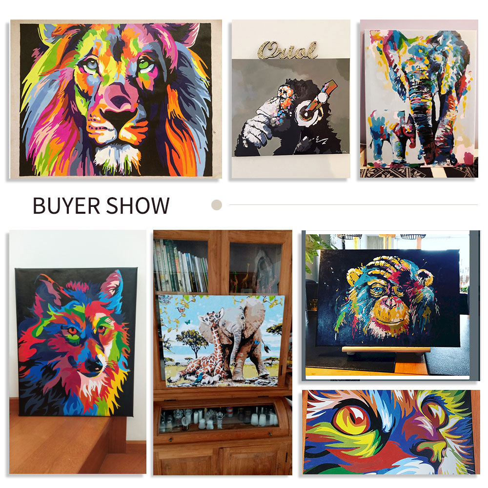 GATYZTORY Oil Painting By Numb - Art Craft Picture ulasan dan harga