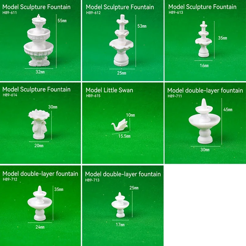 2Pcs Model Statue HO 1:87 Scul - Art Craft 4 Years Old ulasan dan harga