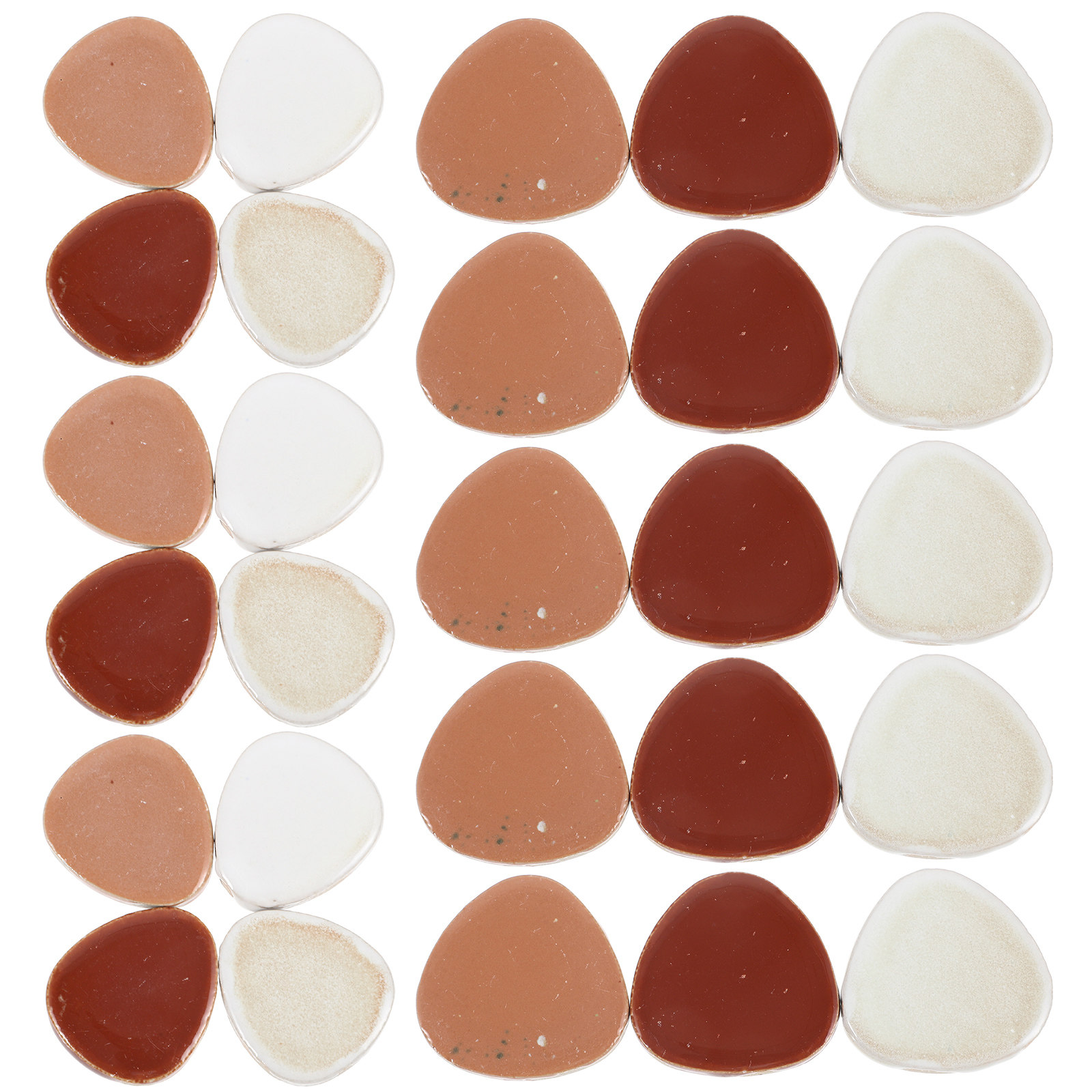 1Set Flat Pebble Mosaic Tiles  - Art Craft Picture ulasan dan harga