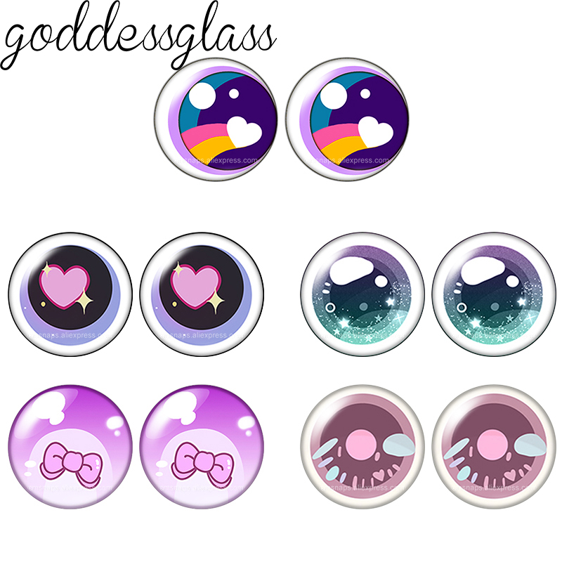 Glass Cartoon Doll Eyes Hearts - Art Craft Eyes ulasan dan harga