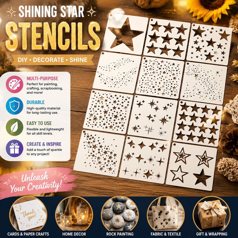 Versatile Shining Star Shape S - Art Craft Background ulasan dan harga