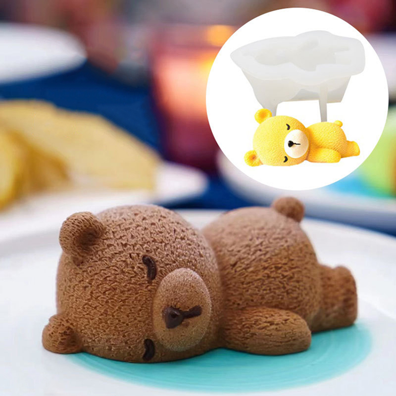New Cute 3D Sleeping Bear Mous - Art Craft Ice Cream ulasan dan harga