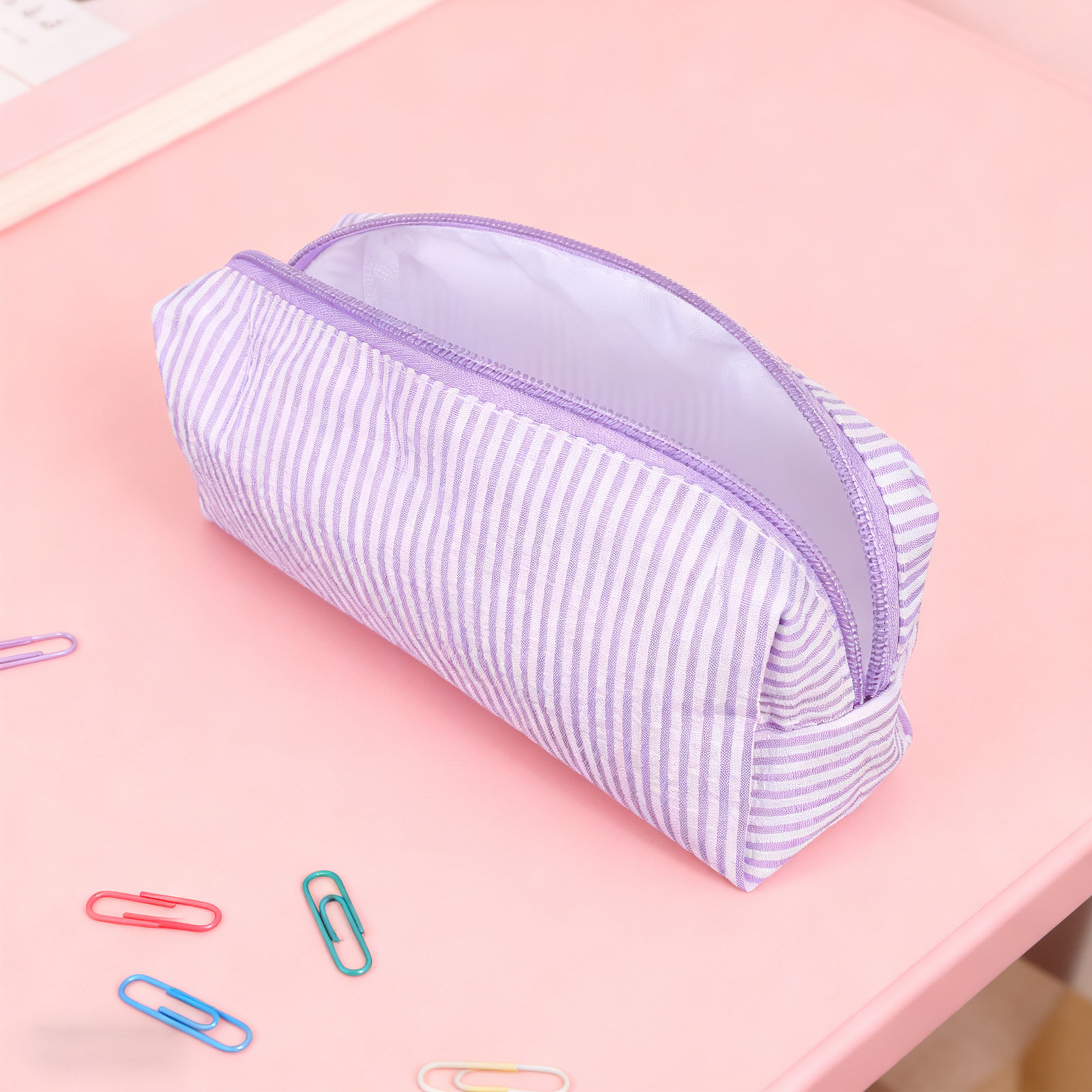 Striped Pencil Bag Large Capac - Colored Pencil Professional ulasan dan harga