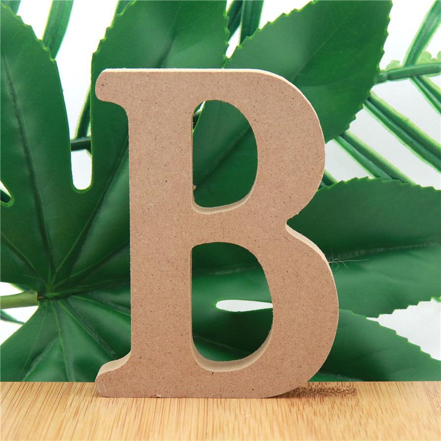 1pc 10cm Wood Color Wooden Let - Letter S Art Craft ulasan dan harga