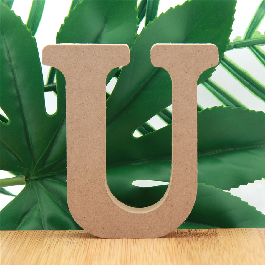 1pc 10cm Wood Color Wooden Let - Letter S Art Craft ulasan dan harga