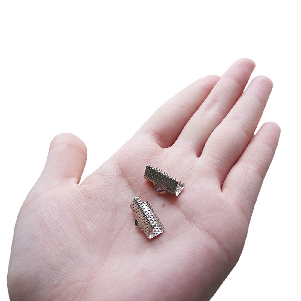 100Pcs 1.6cm Plated Metal Crim - The Art And Craft Of Jewelry ulasan dan harga