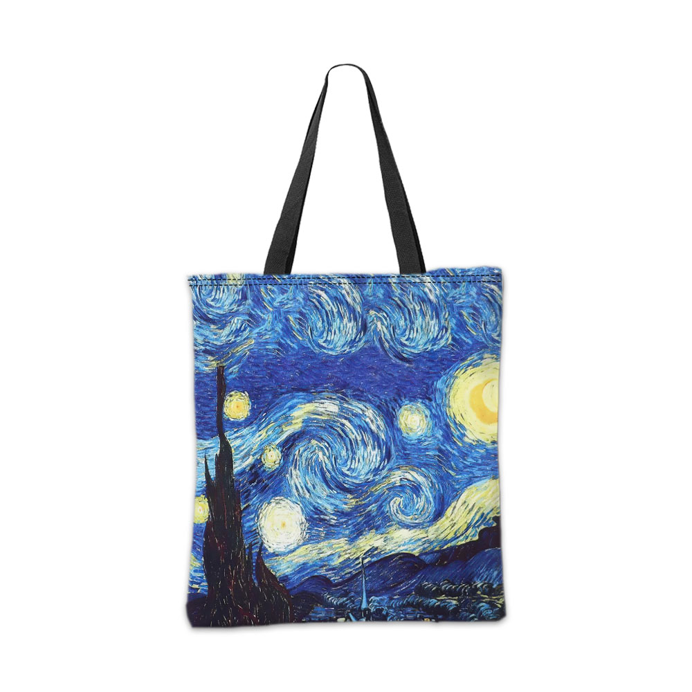 Van Gogh Series Tote Bag Cosme - Art Portfolio Bag ulasan dan harga