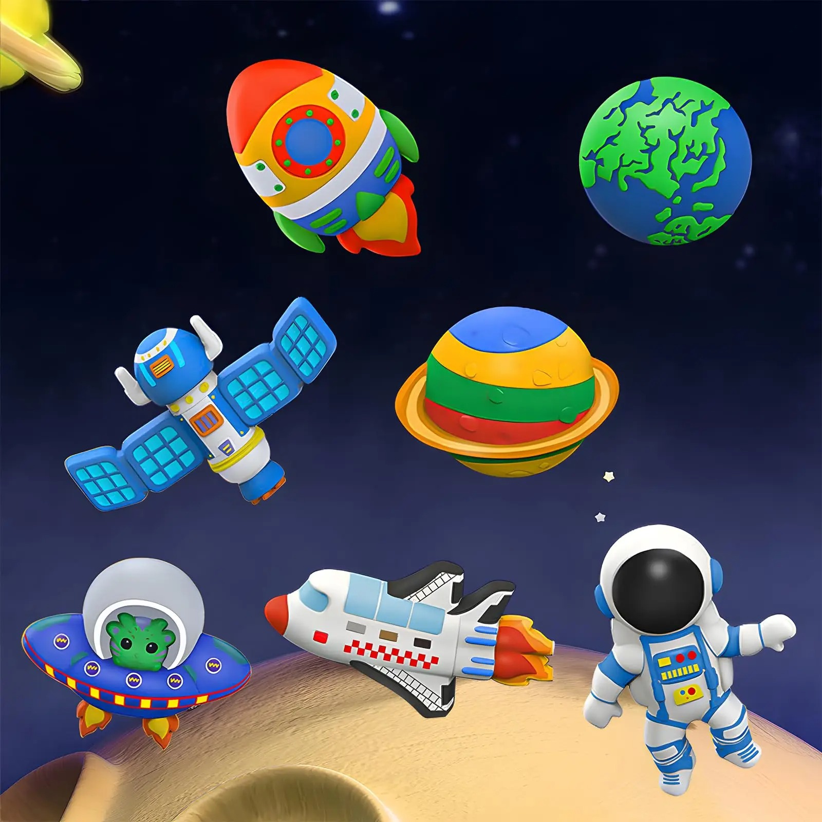 Space DIY Gypsum Kit for Kids  - Art Craft 4 Years Old ulasan dan harga