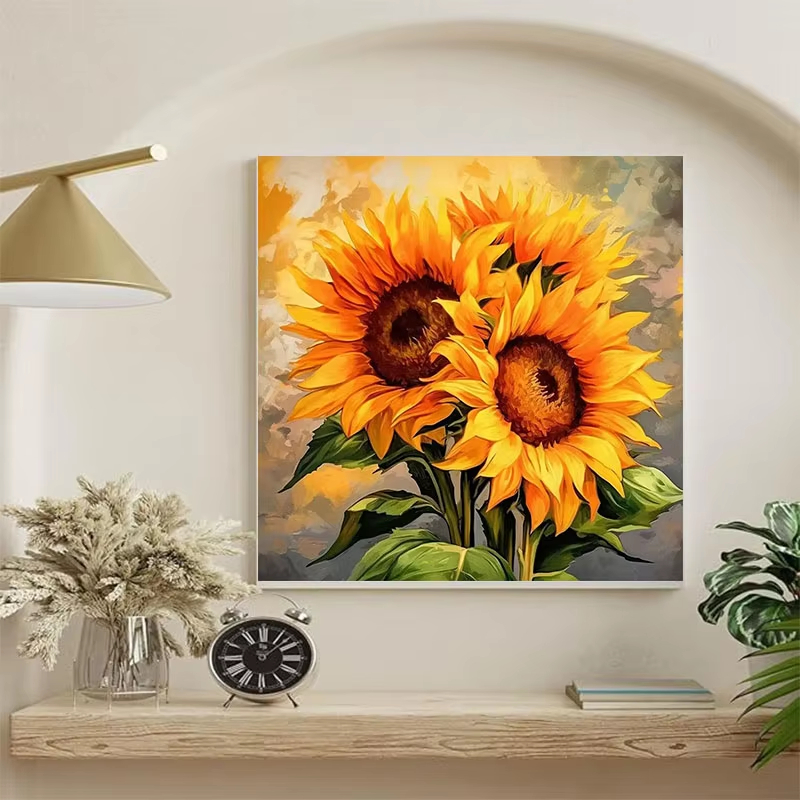 Sunflower Oil Painting Set, Ha - Letter S Art Craft ulasan dan harga