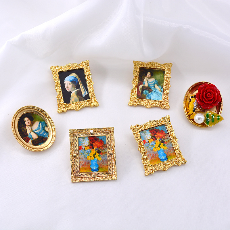 Art Oil Painting Brooches Coll - Art Portfolio Bag ulasan dan harga