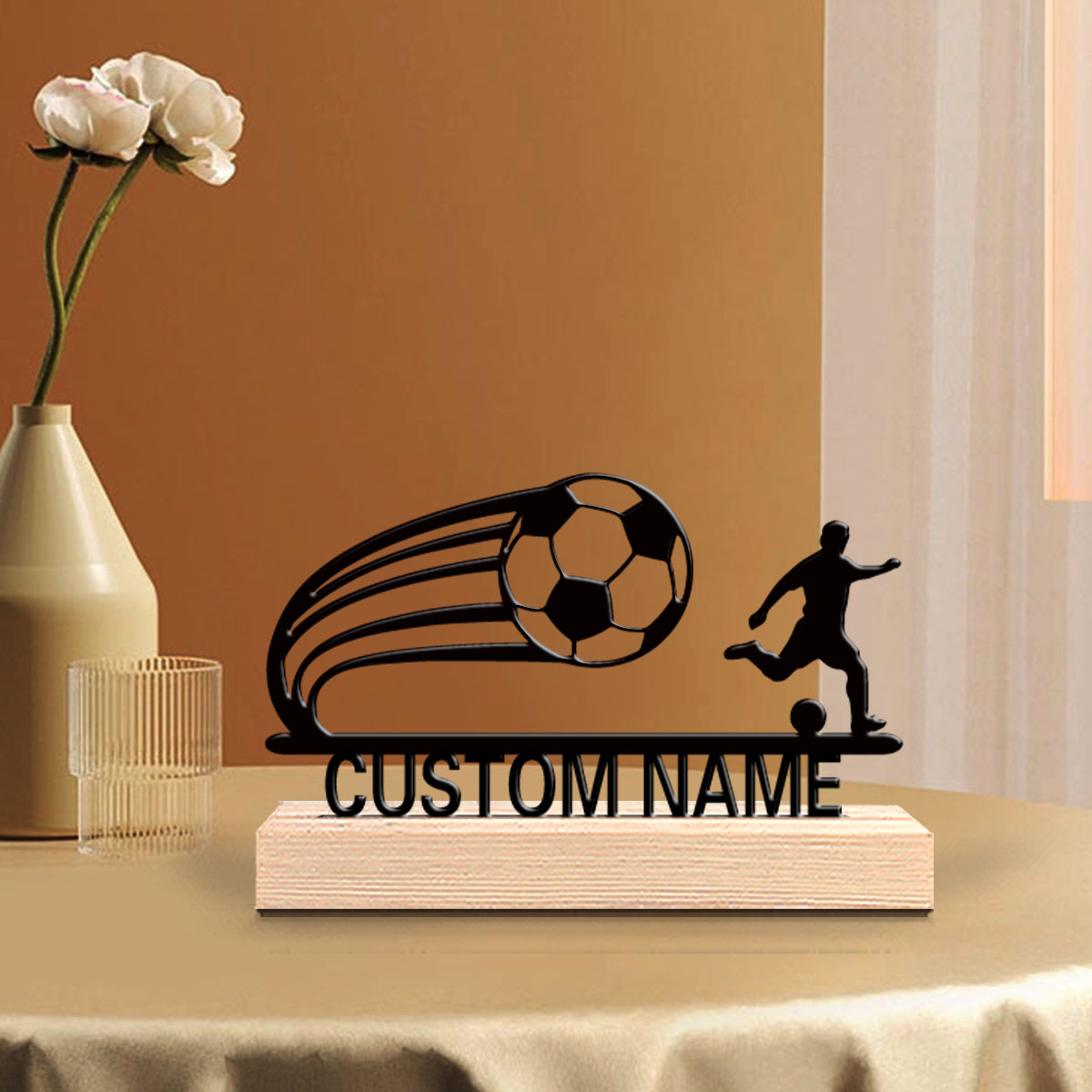 1pc Modern soccer Customizable - Letter S Art Craft ulasan dan harga