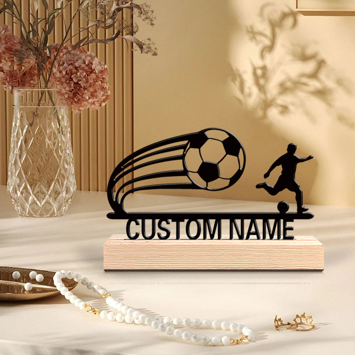 1pc Modern soccer Customizable - Letter S Art Craft ulasan dan harga