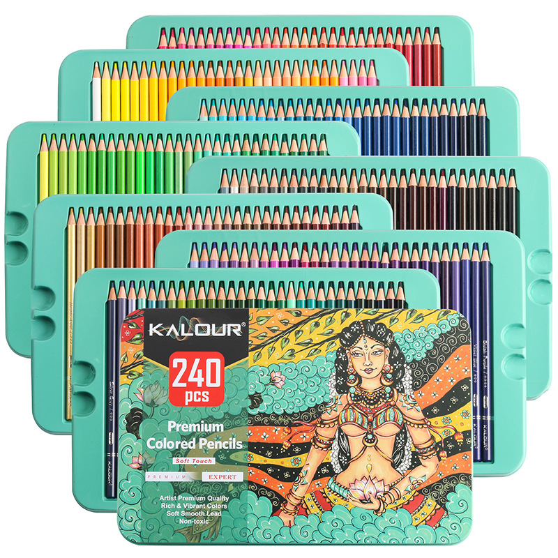 KALOUR 240 Color Luxury Iron B - Colored Pencil Professional ulasan dan harga
