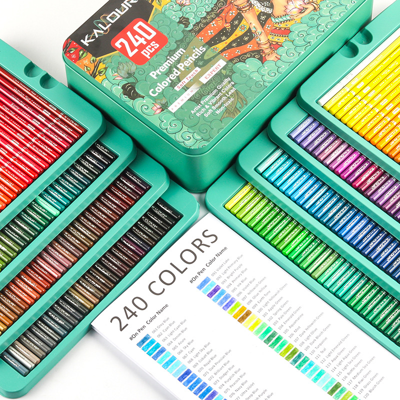 KALOUR 240 Color Luxury Iron B - Colored Pencil Professional ulasan dan harga