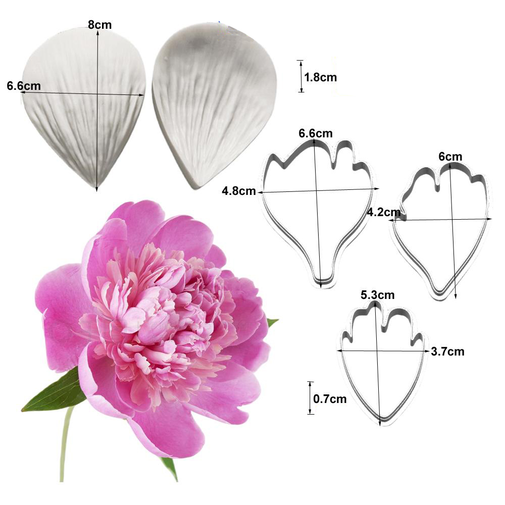 New Peony Silicone Molds&Cutte - Art Craft Picture ulasan dan harga