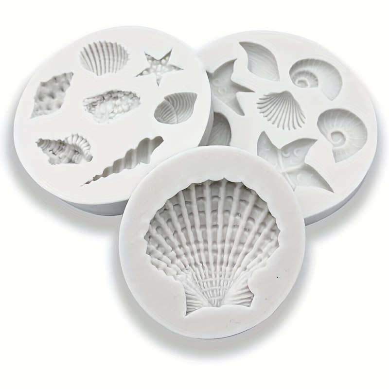 3pcs/set, Shell Mold Set, Irre - Art Craft Clay ulasan dan harga