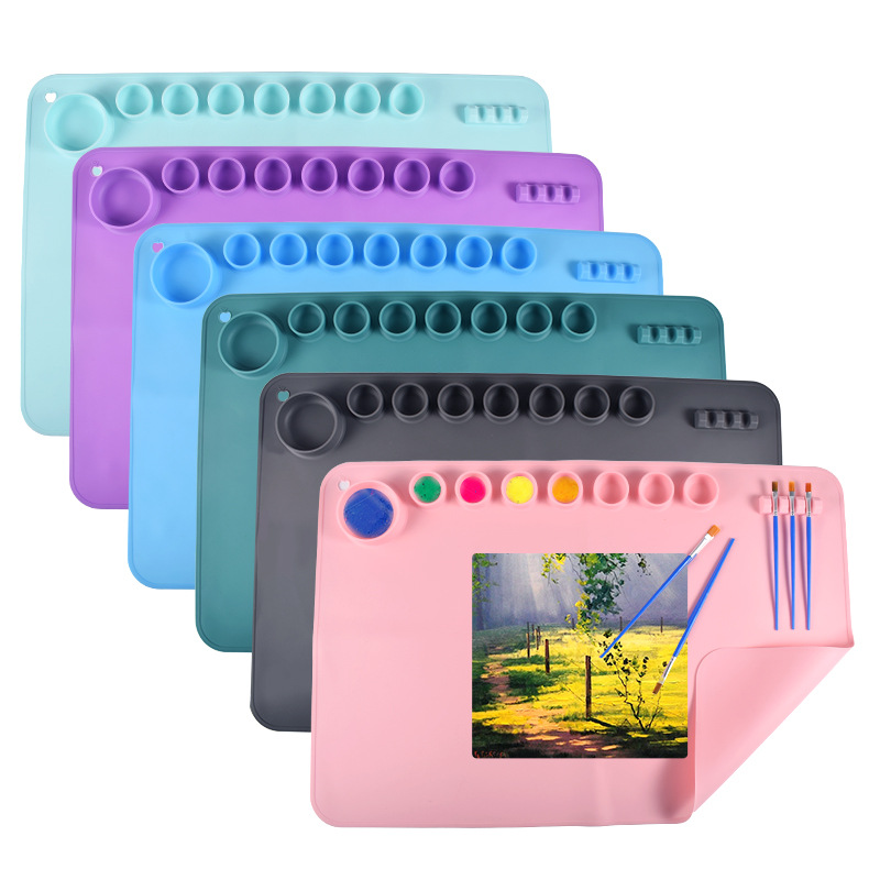 60X40cm Silicone Painting Mat  - Art Craft Clay ulasan dan harga