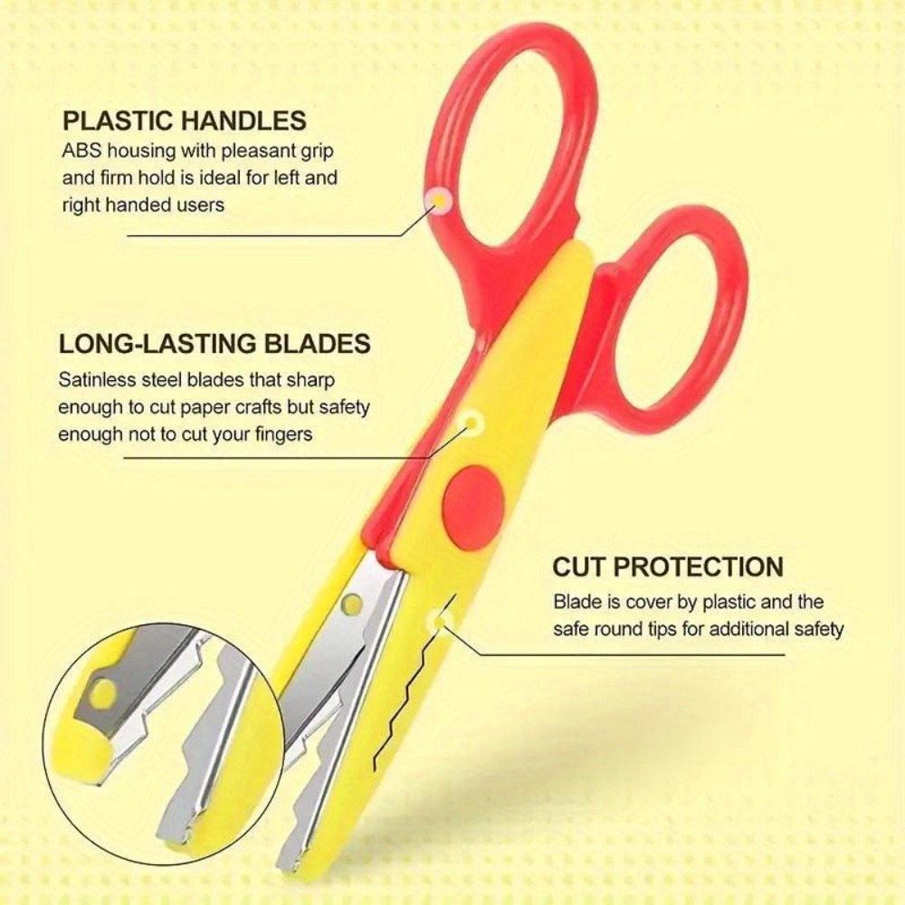 6Pcs/Set Decorative Wavy Sciss - Art Craft 4 Years Old ulasan dan harga
