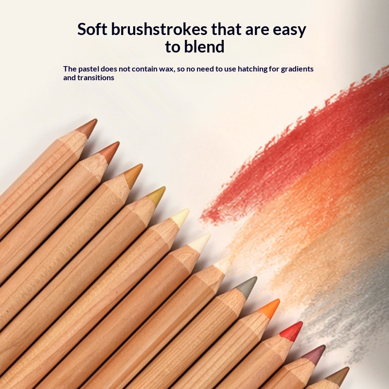 H&B 24-Color Chalk Pastel Port - Colored Pencil Professional ulasan dan harga