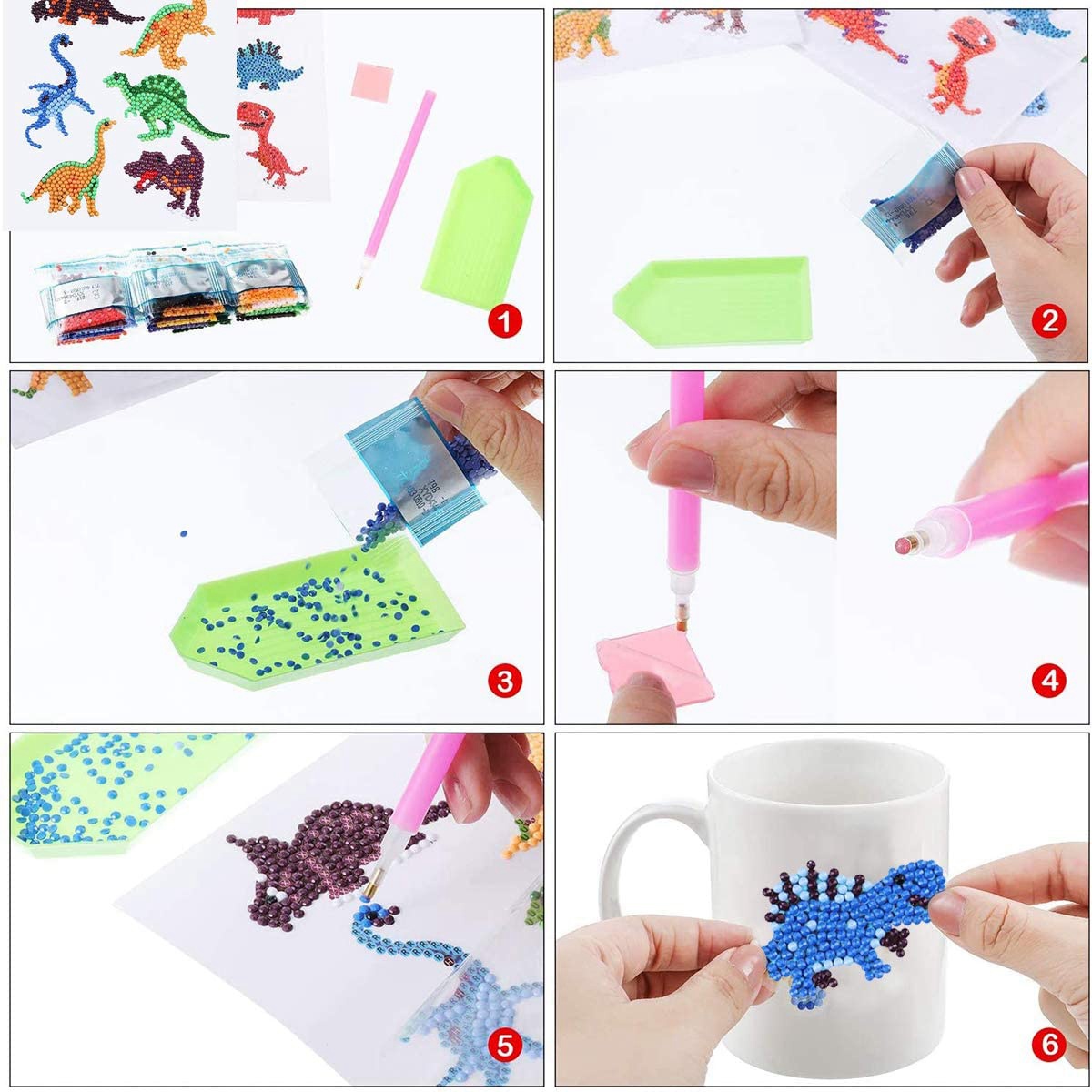 AEE6-Children's 5D Painting Pi - Art Craft Picture ulasan dan harga