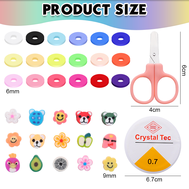 Clay Beads Bracelet Making Kit - Letter S Art Craft ulasan dan harga