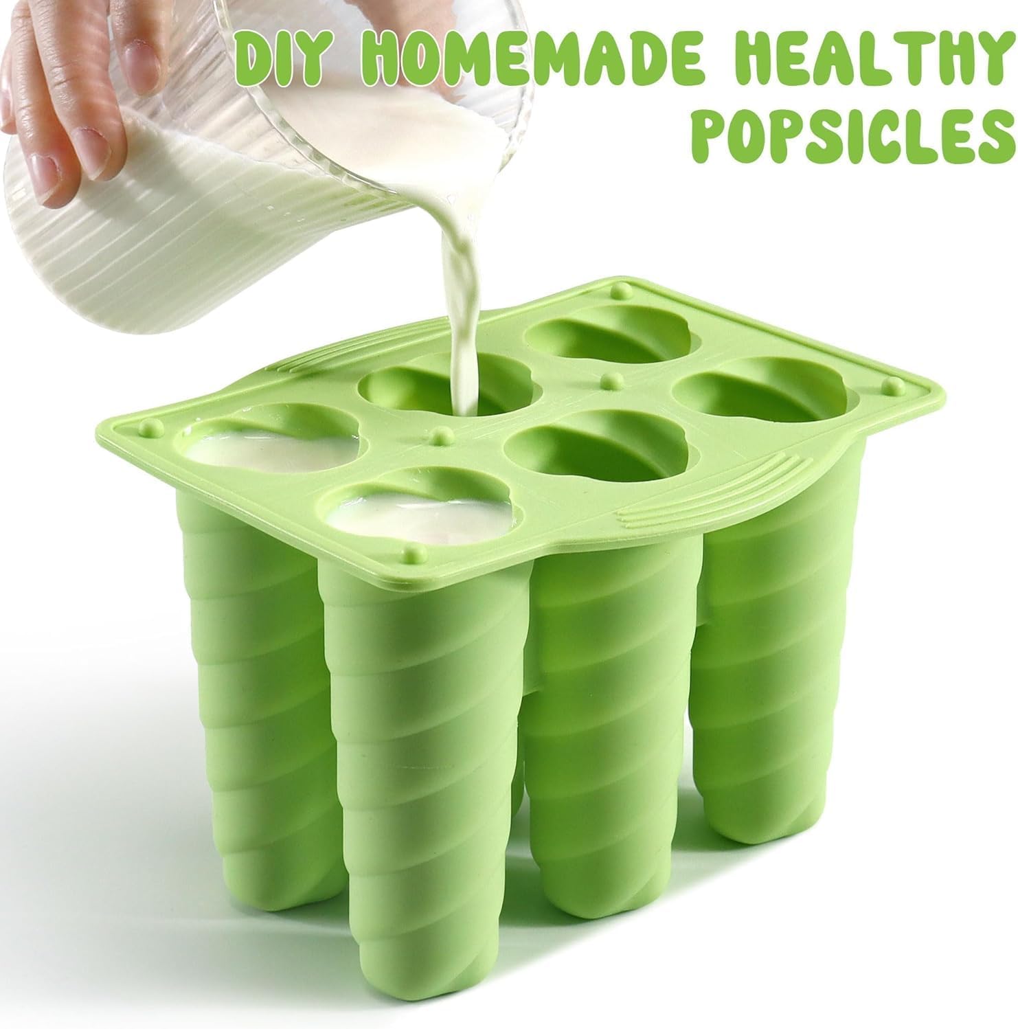 DIY Silicone Popsicle Mold 6-C - Art Craft Ice Cream ulasan dan harga