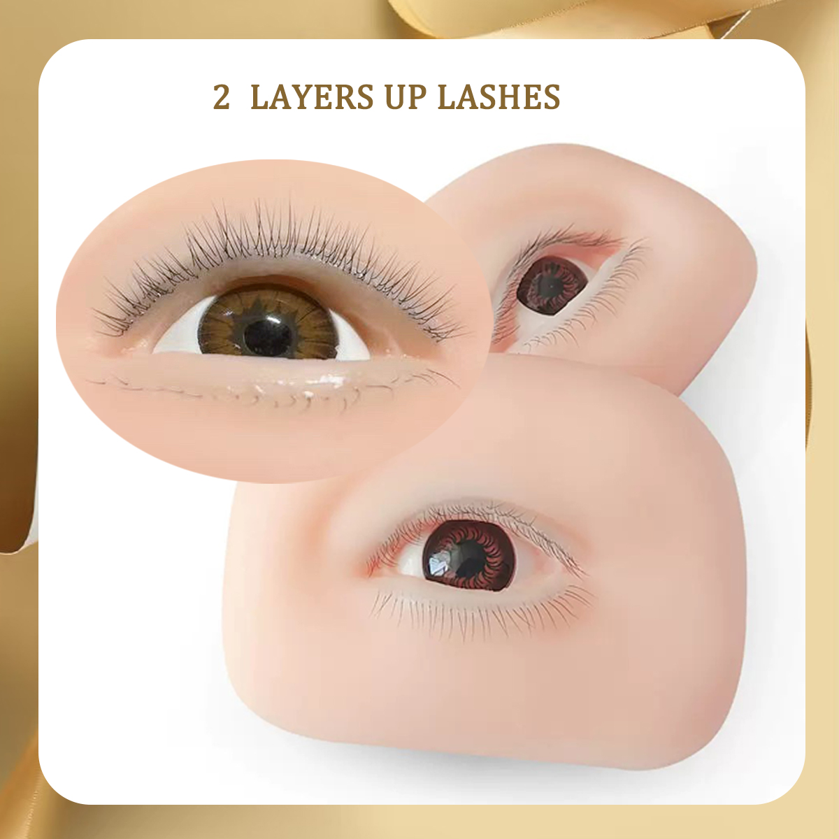 3D False Eyelash Mannequin Fla - Art Craft Eyes ulasan dan harga