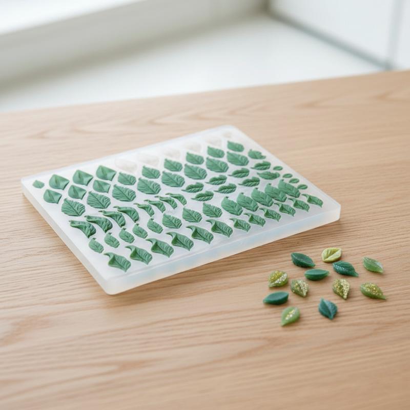 Miniature Leaf Silicone Mold 3 - Art Craft Clay ulasan dan harga
