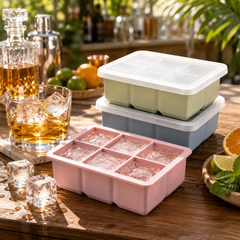 Silicone Ice Cube Tray Mold 6  - Art Craft Ice Cream ulasan dan harga