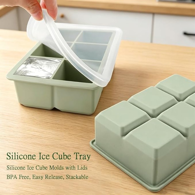 Silicone Ice Cube Tray Mold 6  - Art Craft Ice Cream ulasan dan harga