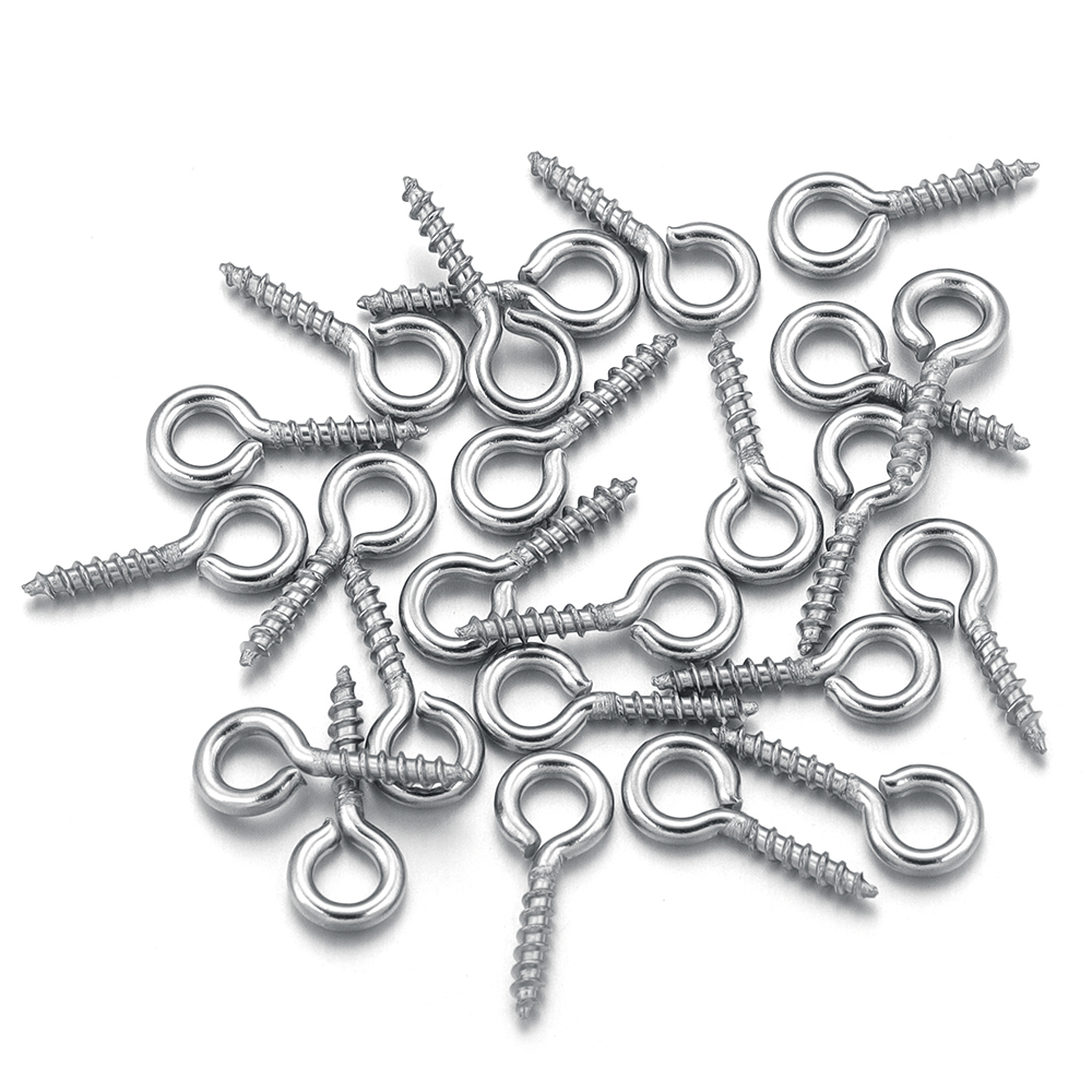 100pcs/lot Stainless Steel Min - Art Craft Eyes ulasan dan harga