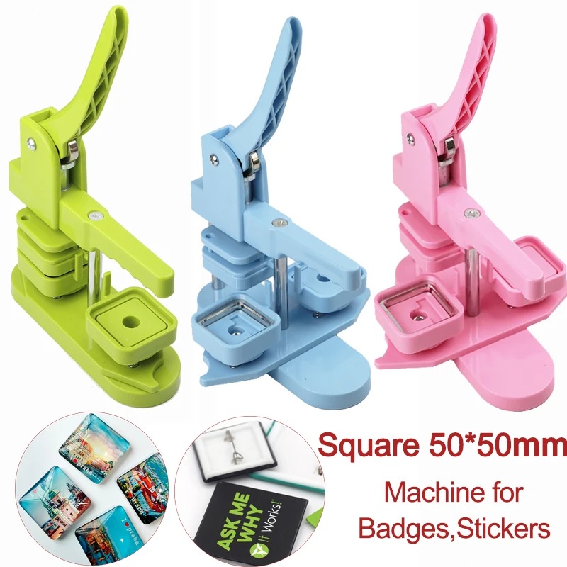 50x50mm Square Button Badge Ma - Art Craft Magnet ulasan dan harga