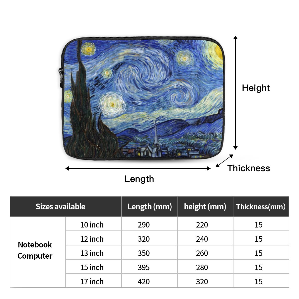 Van Gogh Notebook Laptop Bag C - Art Portfolio Bag ulasan dan harga