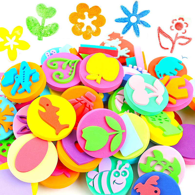 6Pcs/bag Foam Stamps for Paint - Art Craft 4 Years Old ulasan dan harga