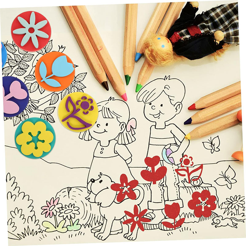 6Pcs/bag Foam Stamps for Paint - Art Craft 4 Years Old ulasan dan harga