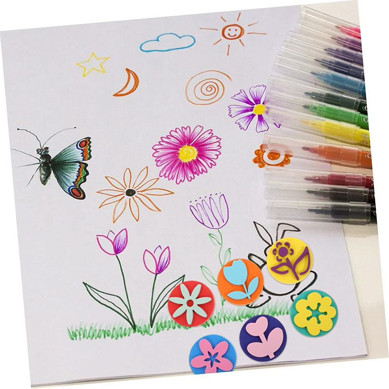 6Pcs/bag Foam Stamps for Paint - Art Craft 4 Years Old ulasan dan harga