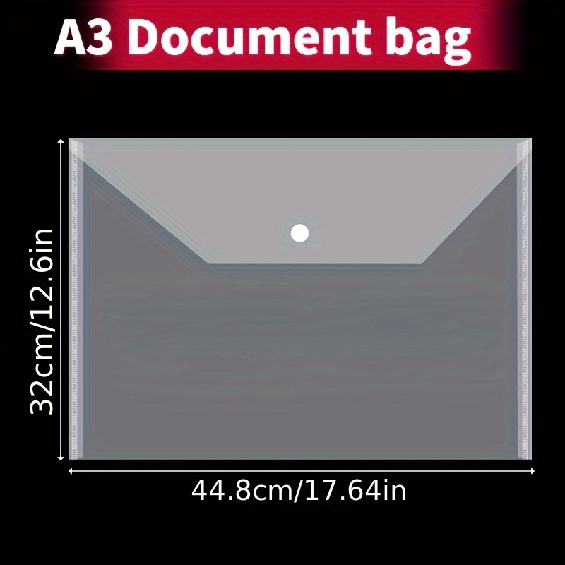 Thickened Transparent Button B - Art Portfolio Bag ulasan dan harga