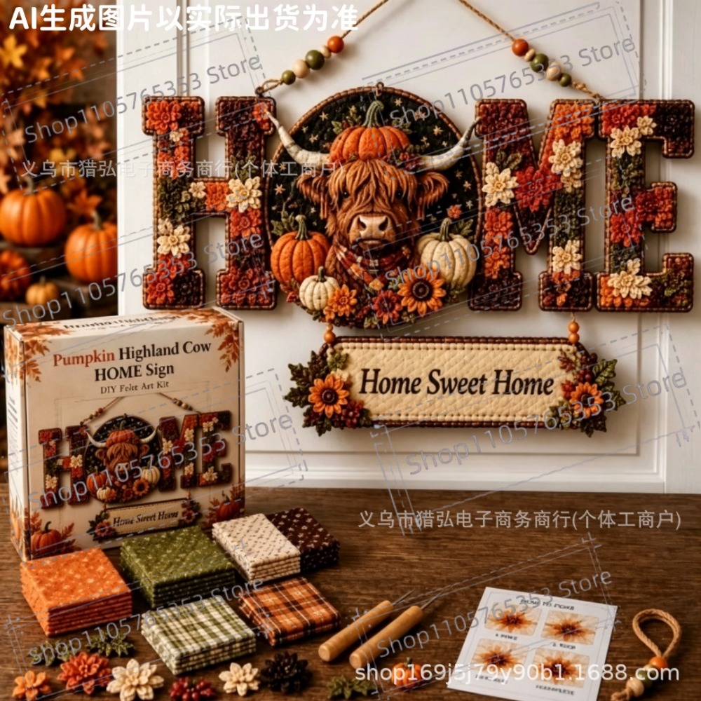 2026 DIY Fabric Poke Art HOME  - Letter S Art Craft ulasan dan harga