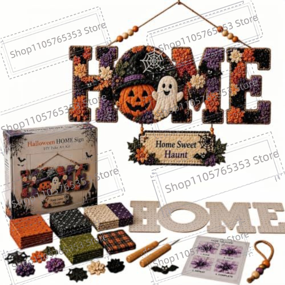 2026 DIY Fabric Poke Art HOME  - Letter S Art Craft ulasan dan harga